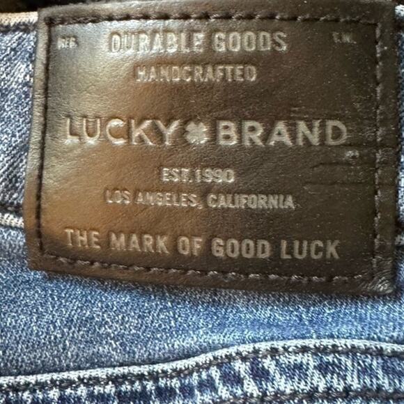 Lucky Brand Crop Jeans Women’s 2 Blue Denim Floral Embroidery Boho 27 Inseam - Picture 6 of 10